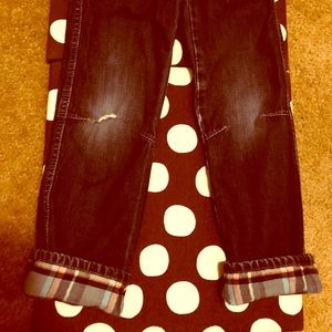 Genuine kids size 5T plaid peekaboo 👖 Jeans